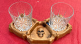 Tribone Skull Whiskey Tray