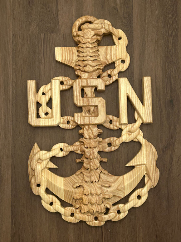 Navy Chief (CPO) Back Bone Anchor