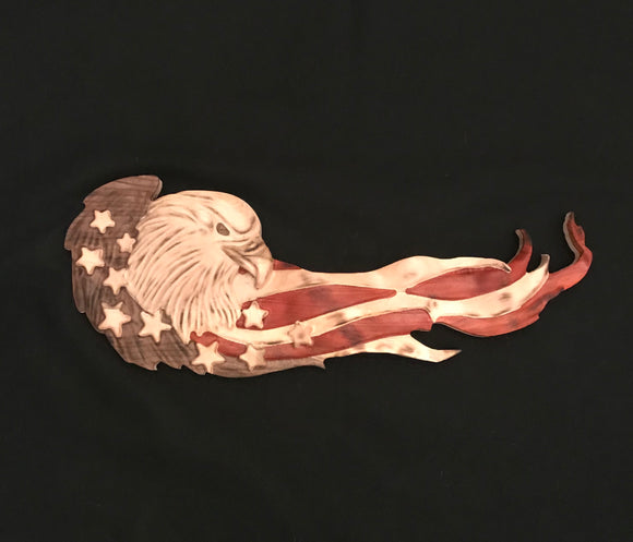 Inlaid Patriotic Tattered Eagle